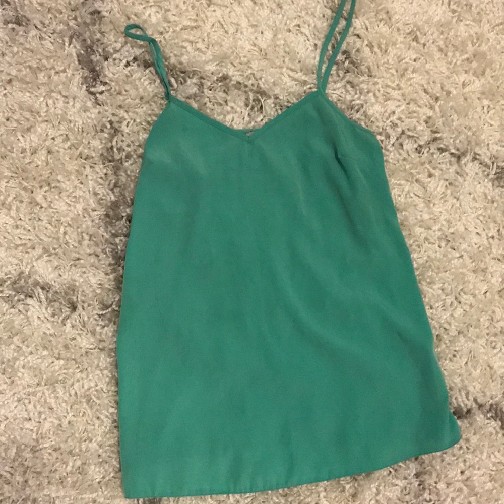 Green ASOS silky top 🌵